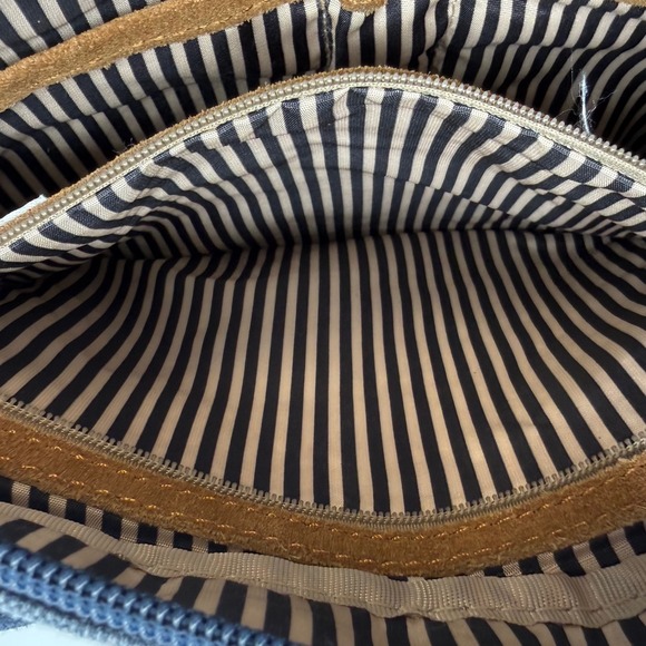 Travelon Crossbody Bag blue Canvas Adjustable Strap Multiple Pockets - Picture 6 of 8